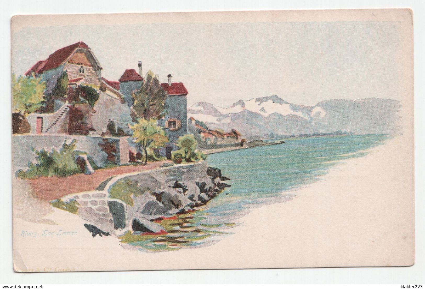 Rivas. Lac Leman. Alte Ansichtskarte. - Rolle