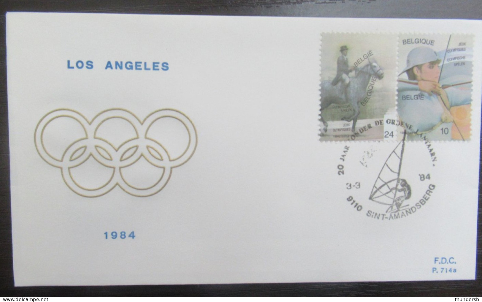 FDC 2121/22 'Olympische Spelen LA' - 1981-1990