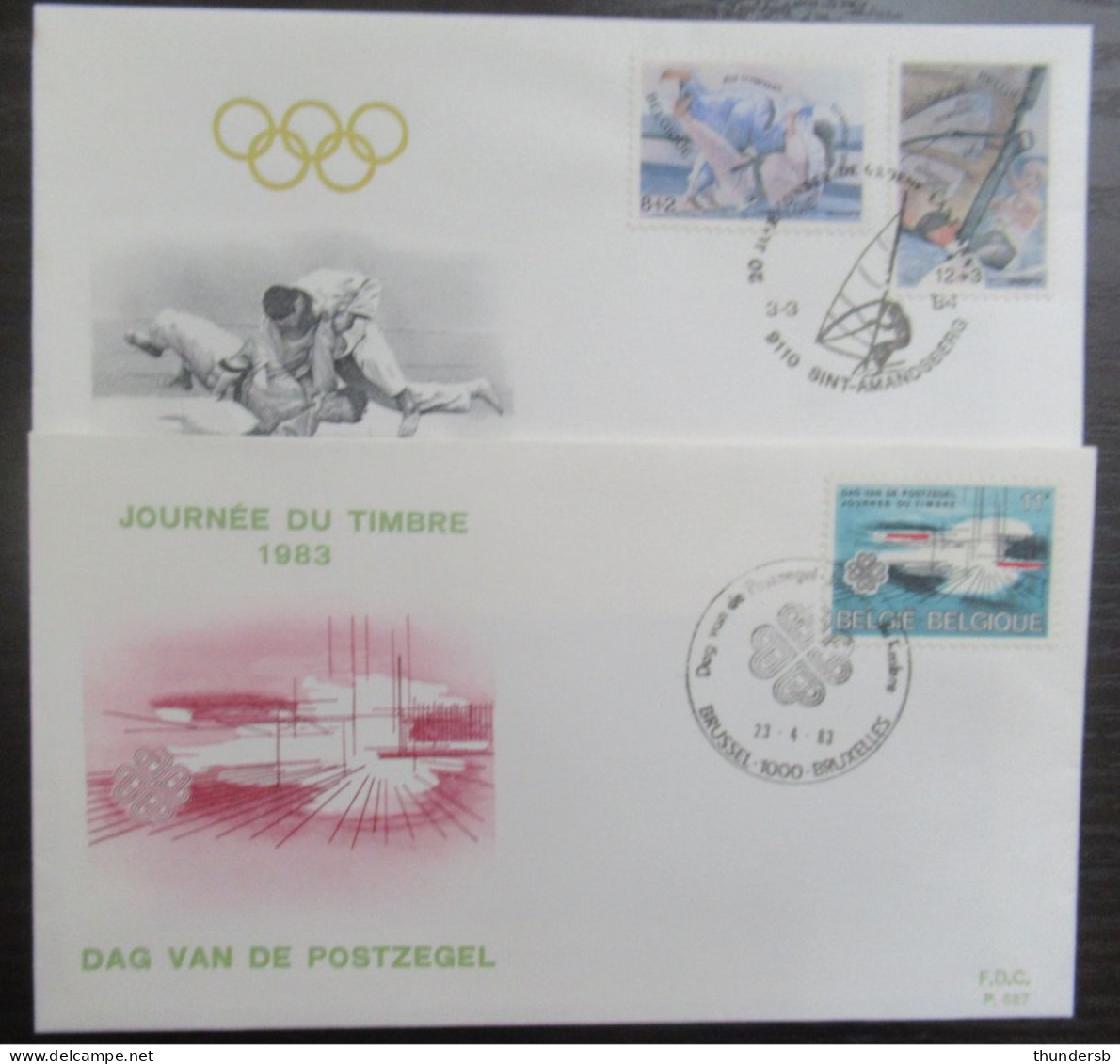 FDC 2089 En 2119/20 'Olympische Spelen LA' - 1981-1990