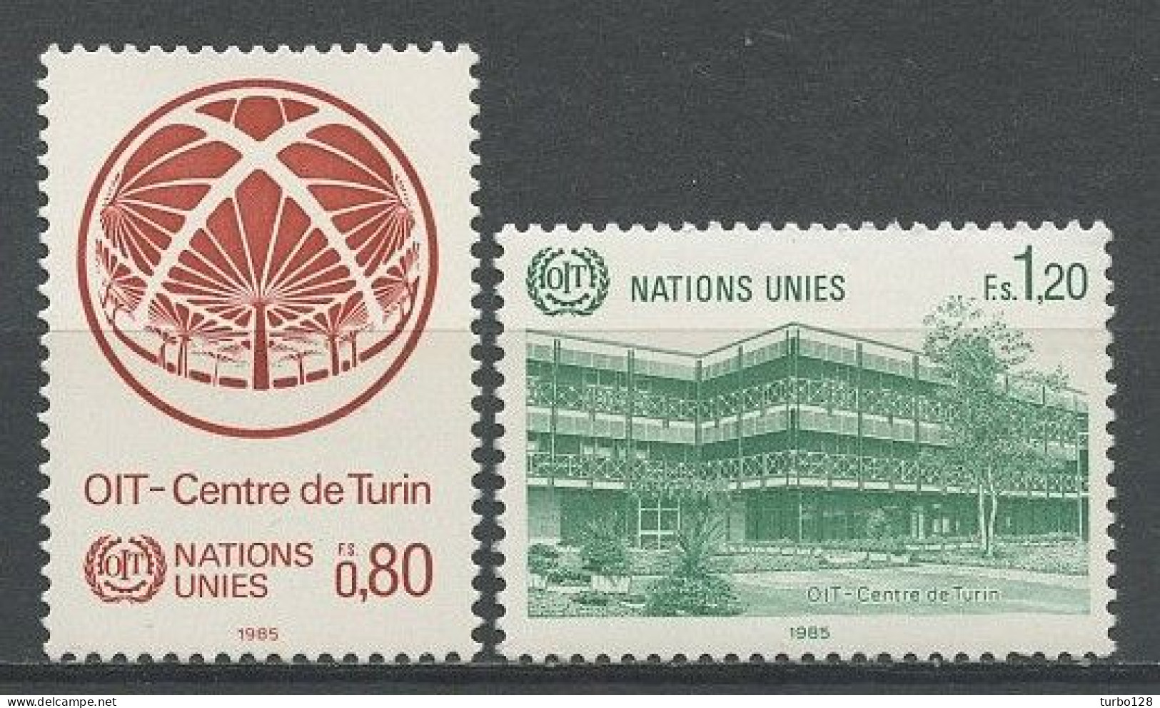 NU Genève 1984 N° 127/128 ** Neufs  MNH Superbes C 4.60 € Perfectionnement Professionnel Et Technique Le Centre - Ungebraucht