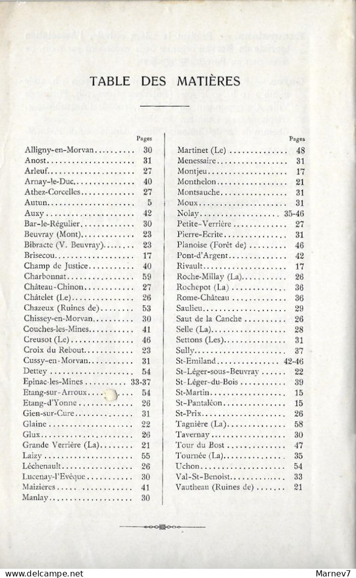 Guide De Tourisme Illustré - Nombreux Textes Et Photos Noir & Blanc - Avec Plan De La Ville - AUTUN - Le MORVAN - 1907 - - Bourgogne