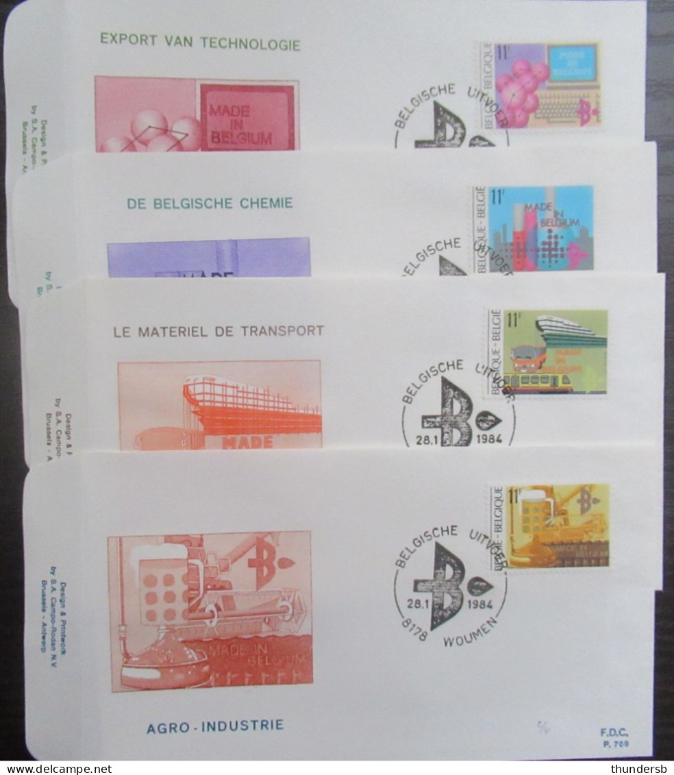 FDC 2114/17 'Made In Belgium' - 1981-1990
