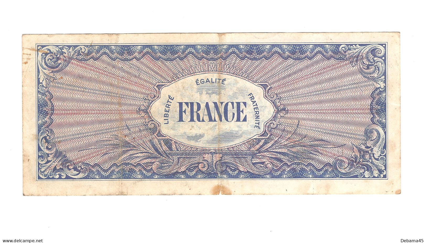 ALB/ France : 50 Francs FRANCE - 1944 - Déchirure En Bas à La Pliure - 1944 Drapeau/Francia