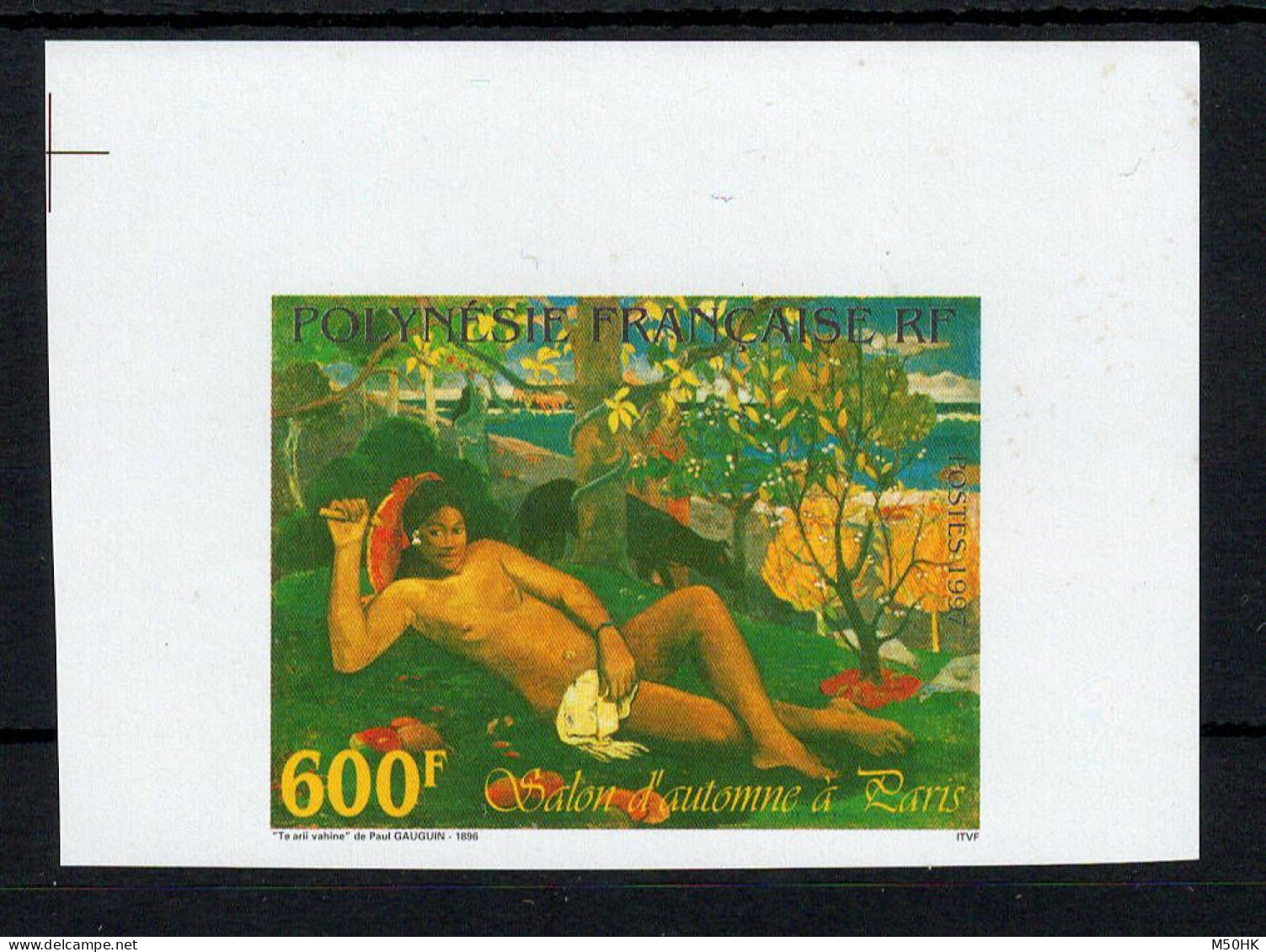 Polynésie - Non Dentelé - YV 553 N** MNH Luxe , Gauguin - Geschnittene, Druckproben Und Abarten