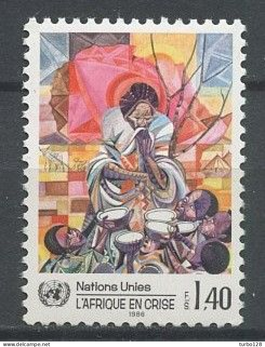 NU Genève 1986 N° 137 ** Neuf  MNH Superbes C 3.10 € L'Afrique En Crise Peinture Painting Alemayehou Gabremedhiu - Ongebruikt