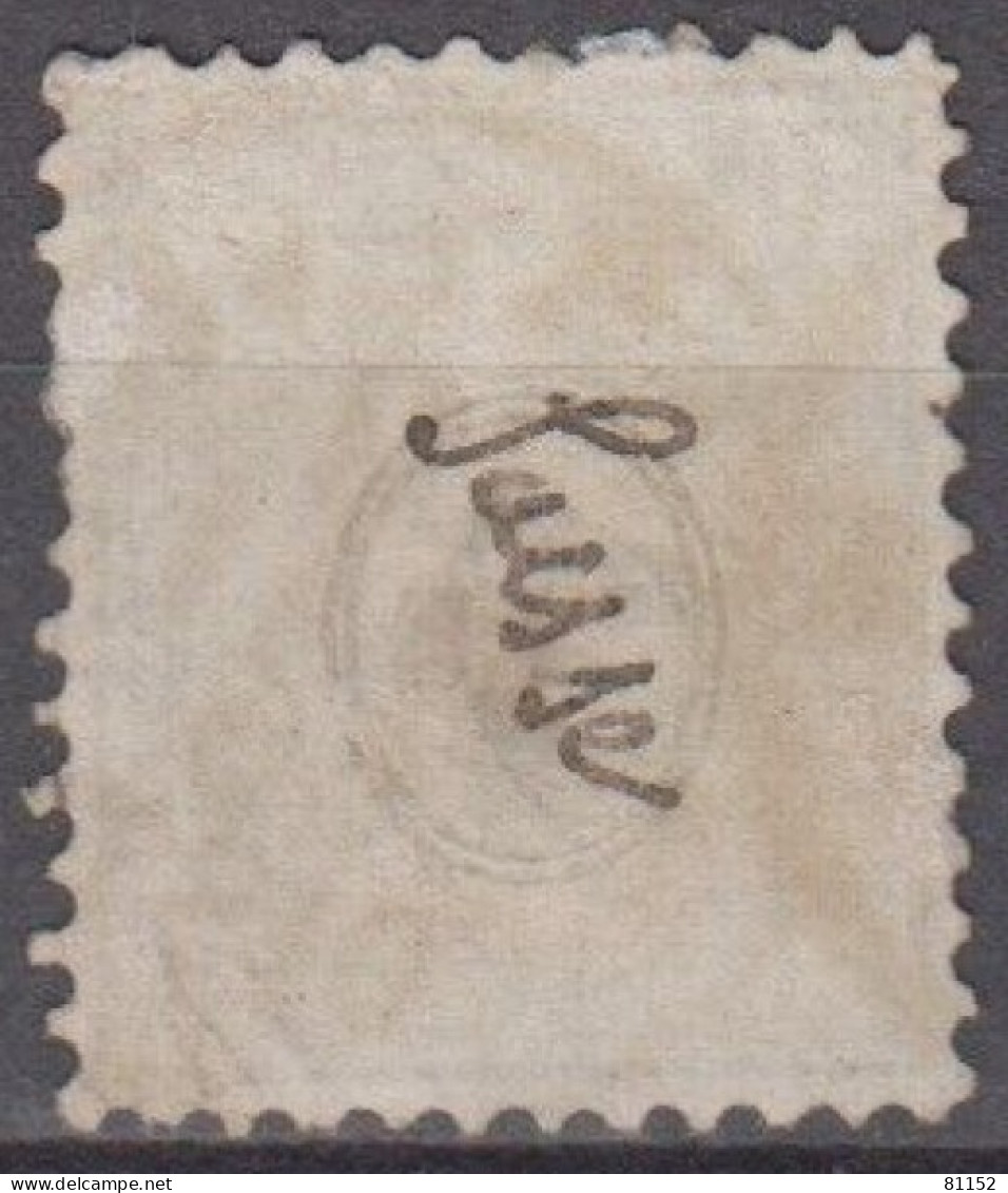 Suisse  1862    40.c  Vert    Y.et.T. 39   Oblitéré  Avec Cachet GENEVE Le 12 Mai 1866   Scan Recto-verso - Gebraucht