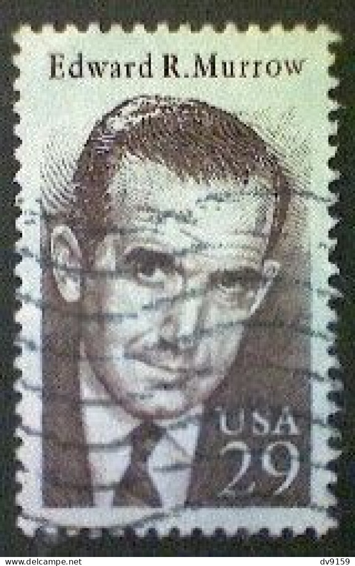 United States, Scott #2812, Used(o), 1994, Edward R. Murrow, 29¢, Brown - Used Stamps