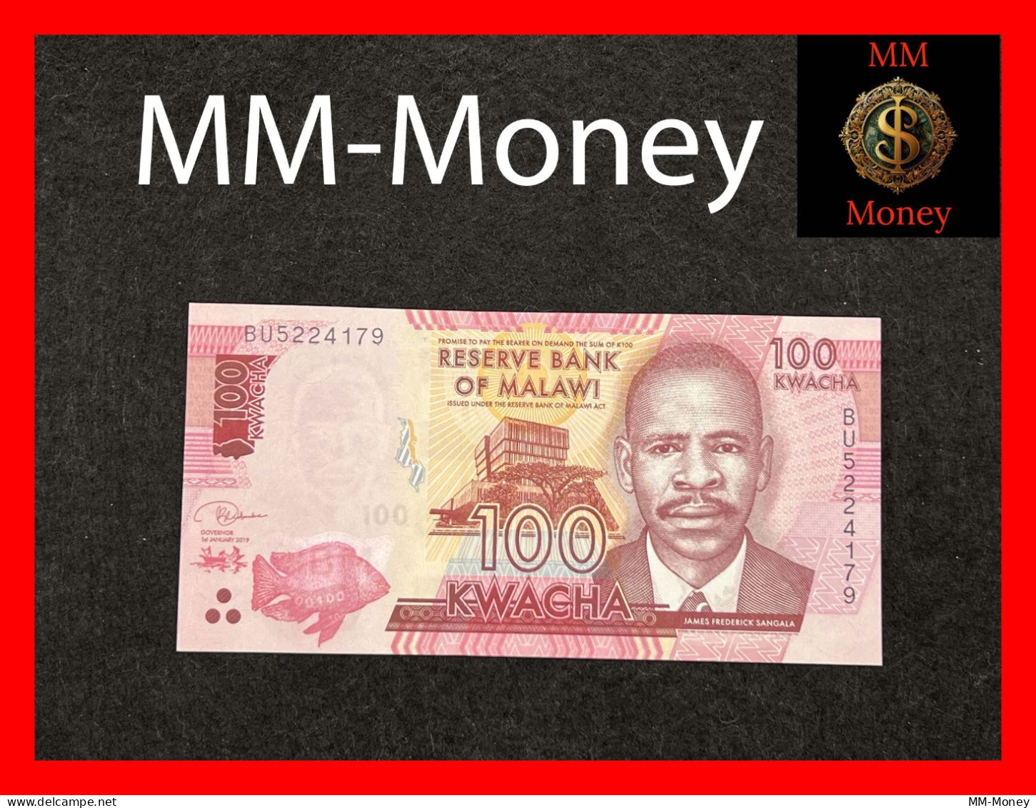 MALAWI   100 Kwacha  1.1.2019  P.  65   UNC - Malawi