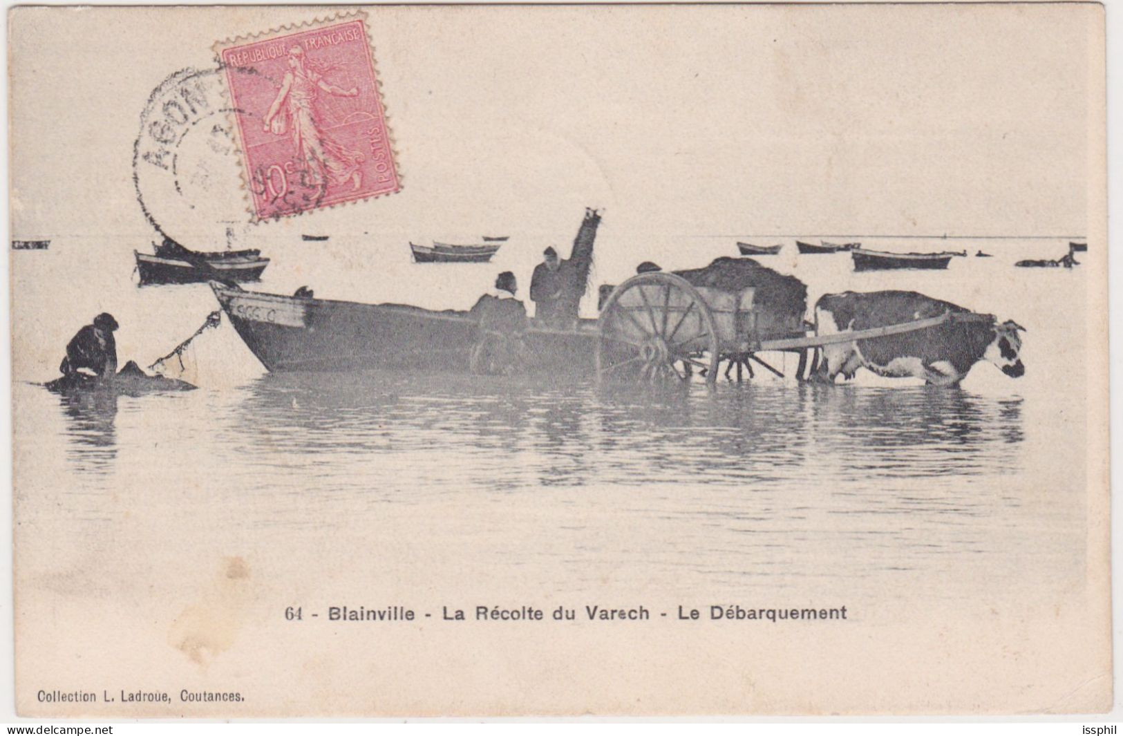 Blainville - La Récolte Du Varech - Le Débarquement - Blainville Sur Mer