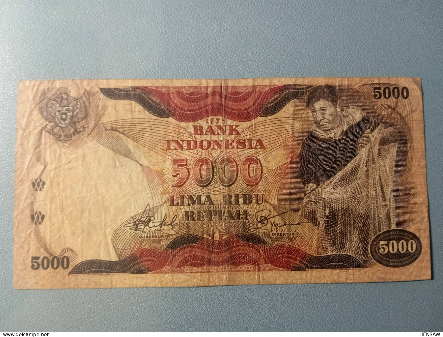 INDONESIA 5000 RUPIAH 1975 P 114 USADO USED - Indonesië