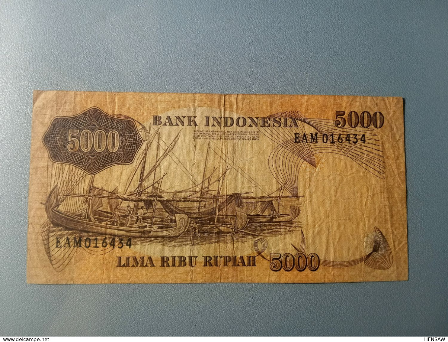 INDONESIA 5000 RUPIAH 1975 P 114 USADO USED - Indonésie