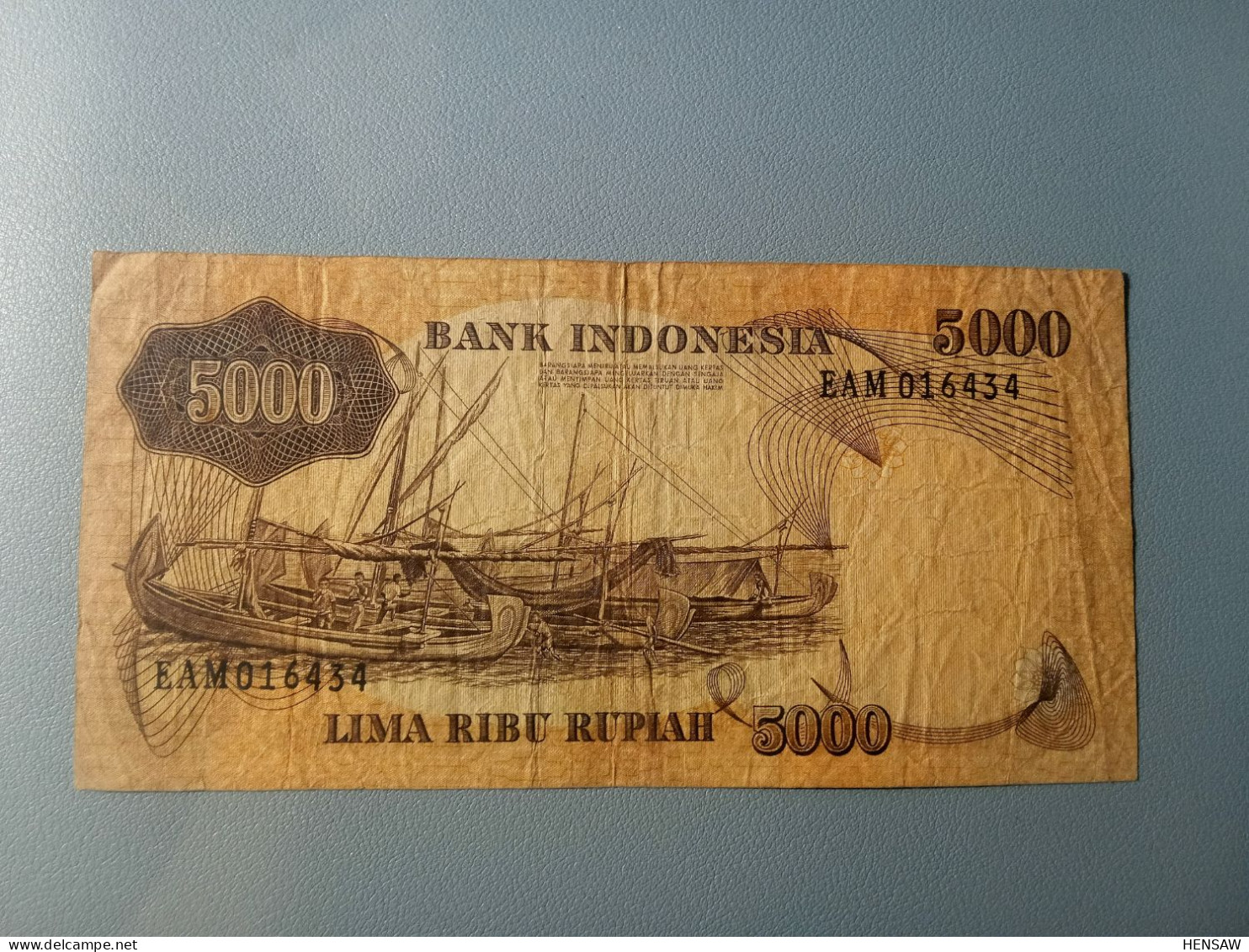 INDONESIA 5000 RUPIAH 1975 P 114 USADO USED - Indonesien