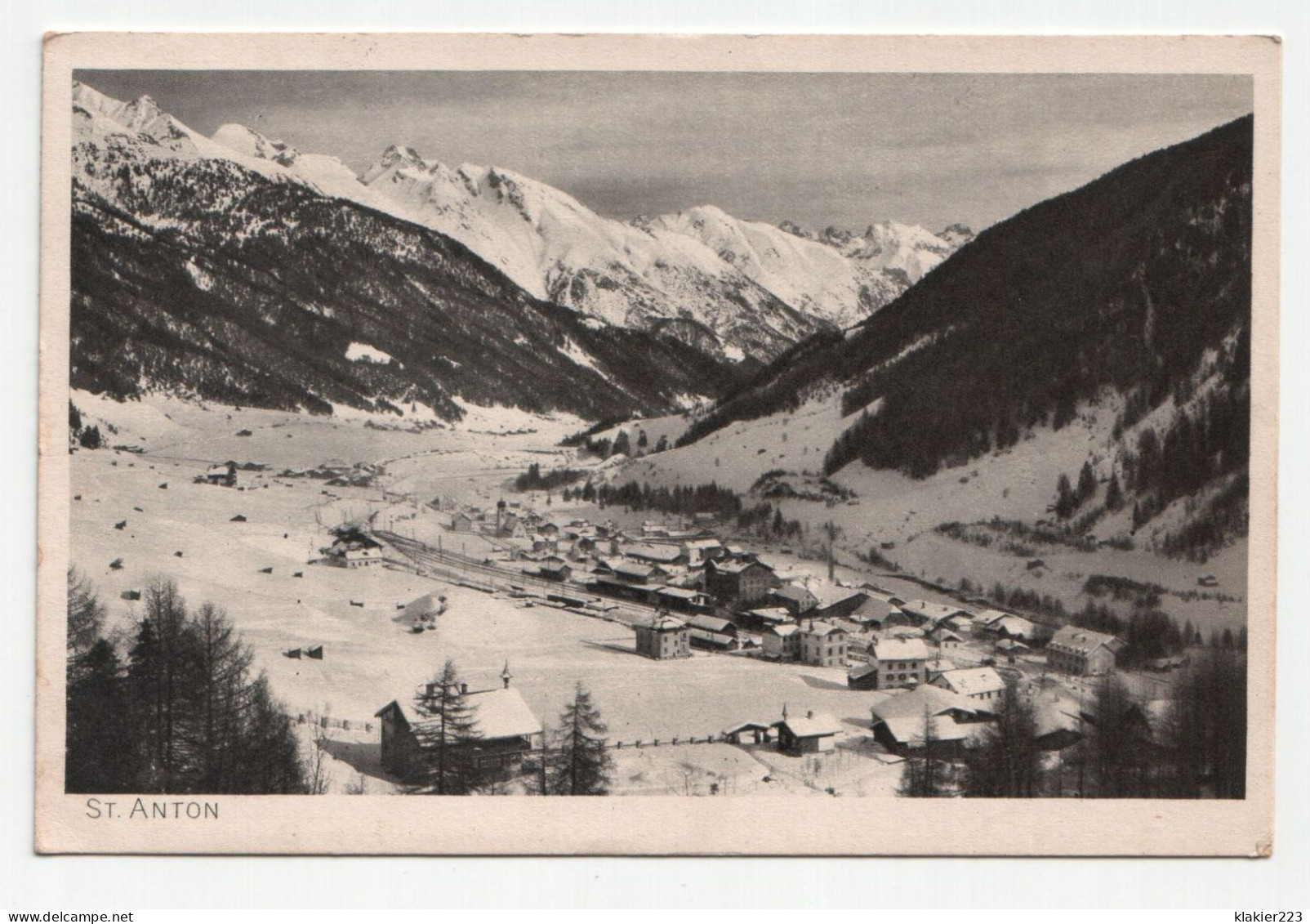 Wintersportplatz St. Anton, 1300 M, A. Arlberg, Tirol. - St. Anton Am Arlberg