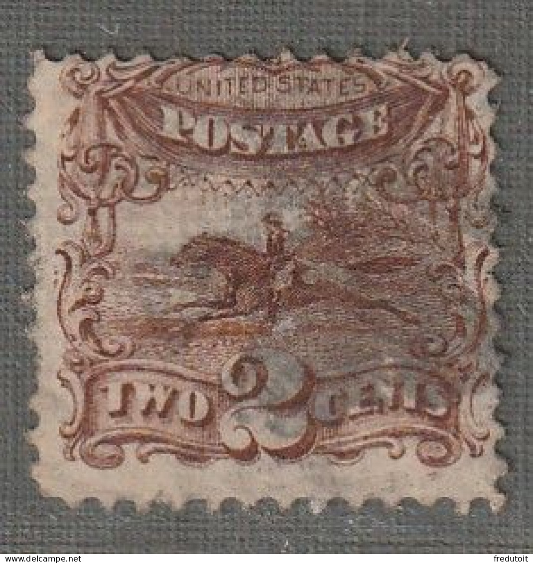 Etats-Unis D'Amérique - Emissions Générales : N°30 Obl (1869) Pony Express : 2c Brun - Used Stamps