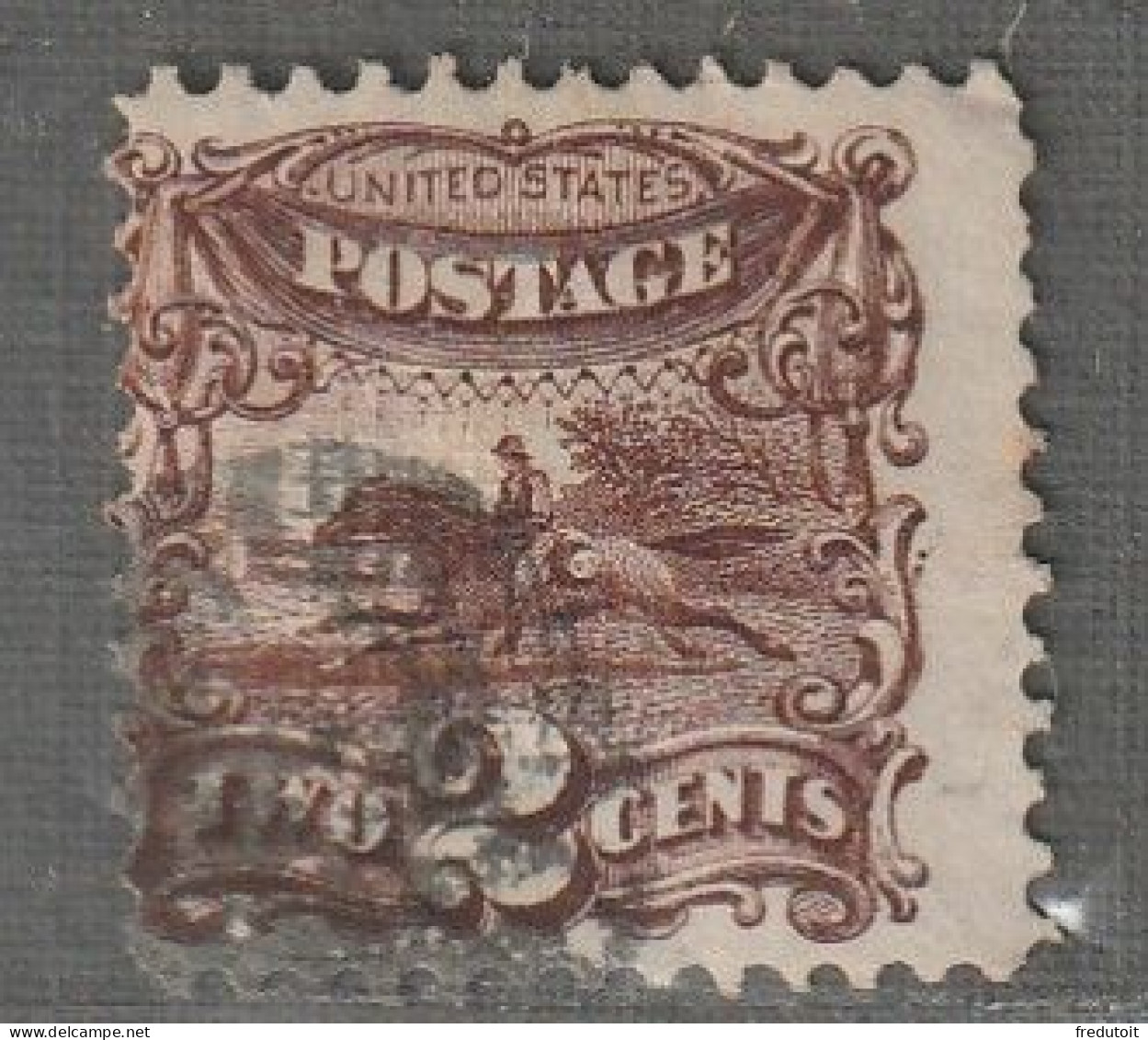 Etats-Unis D'Amérique - Emissions Générales : N°30 Obl (1869) Pony Express : 2c Brun - Used Stamps