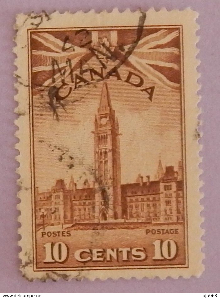 CANADA YT 213 OBLITÉRÉ "LE PARLEMENT" ANNÉES 1943/1948 - Usati