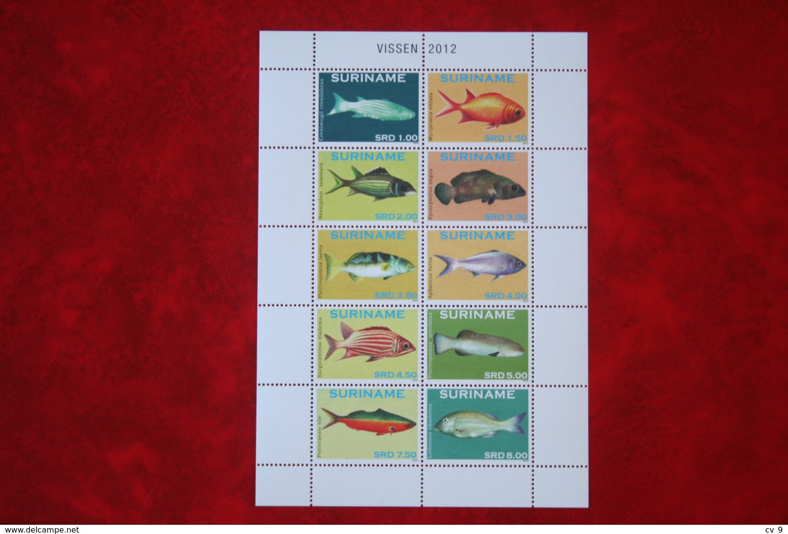 Surinam / Suriname 2012 POISSONS TROPICAUX FISH VIS VISSEN (ZBL 1901-1910 Mi 2579-2588) POSTFRIS / MNH ** - Surinam