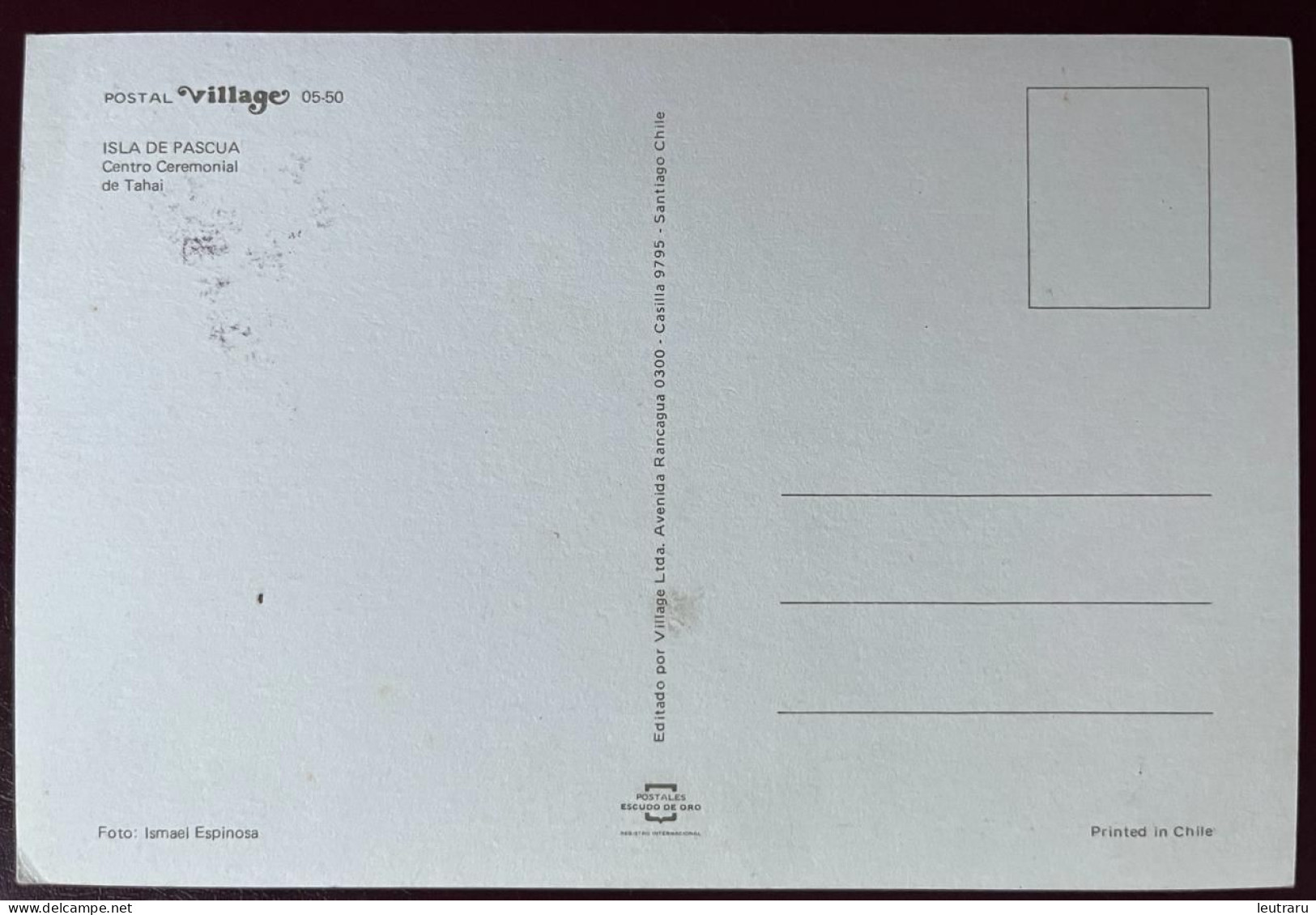 Easter Island Isla De Pascua Ceremonies Centre Tahai Edited By Village Postcard - Rapa Nui