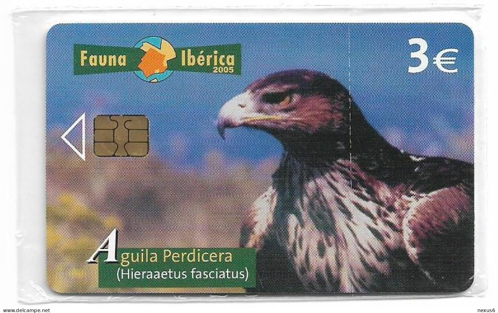 Spain - Telefonica - Fauna Iberica - Aguila Perdicera Eagle - P-564 - 04.2005, 4.000ex, NSB - Emisiones Privadas