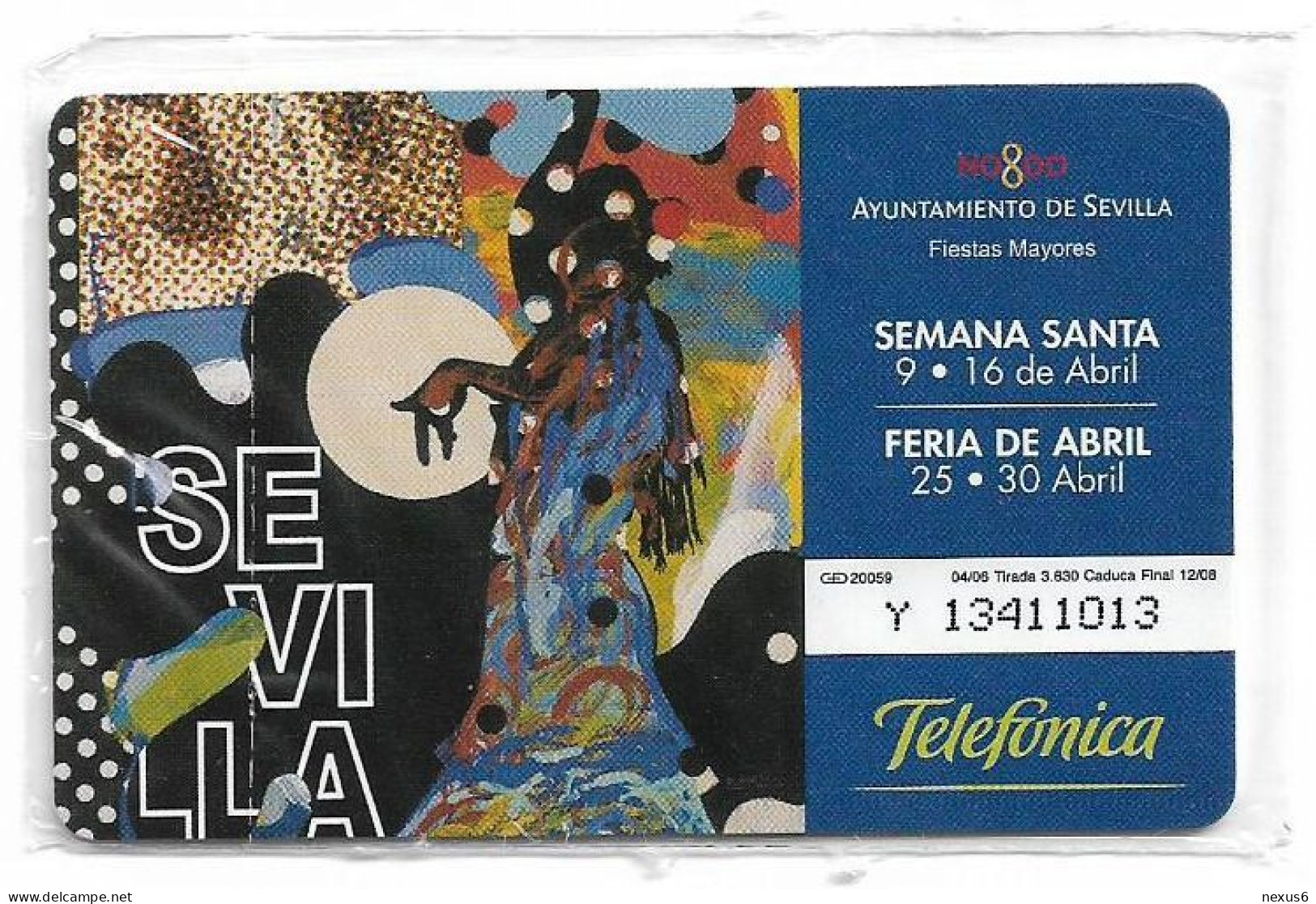 Spain - Telefonica - Fiestas De Primavera 2006 - P-585 - 04.2006, 3€, 3.630ex, NSB - Privé-uitgaven