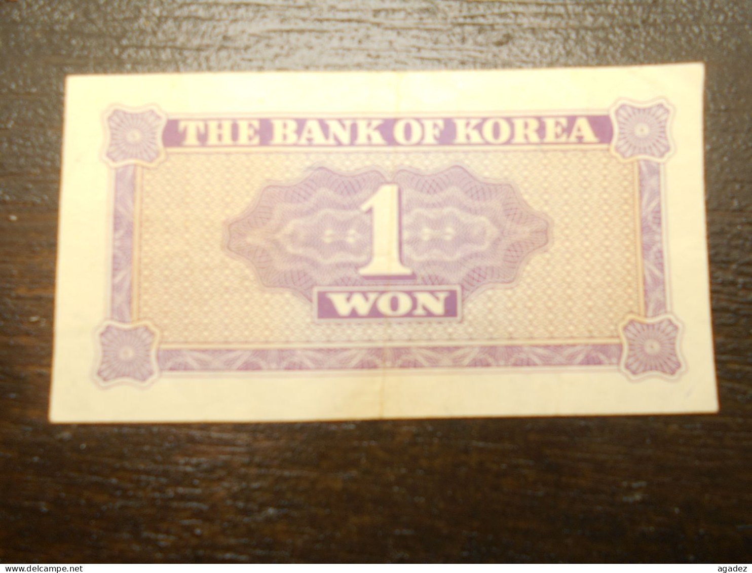 Ancien Billet De Banque Coreen Corée 1 Won - Korea, North