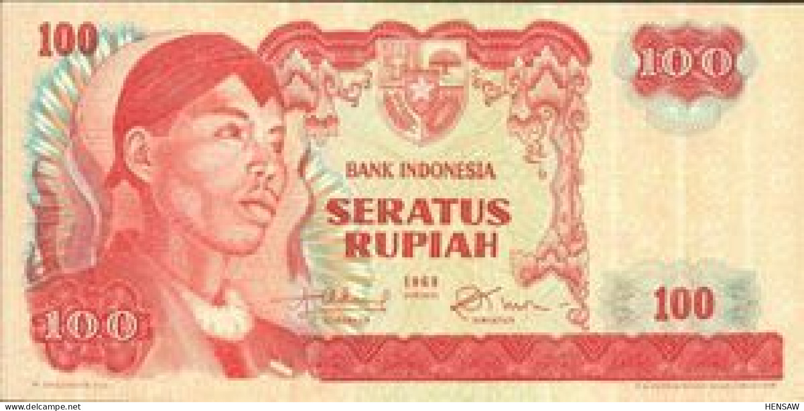 INDONESIA 100 RUPIAH 1968 "General Sudirman" Issue P 108 UNC SC NUEVO - Indonesien