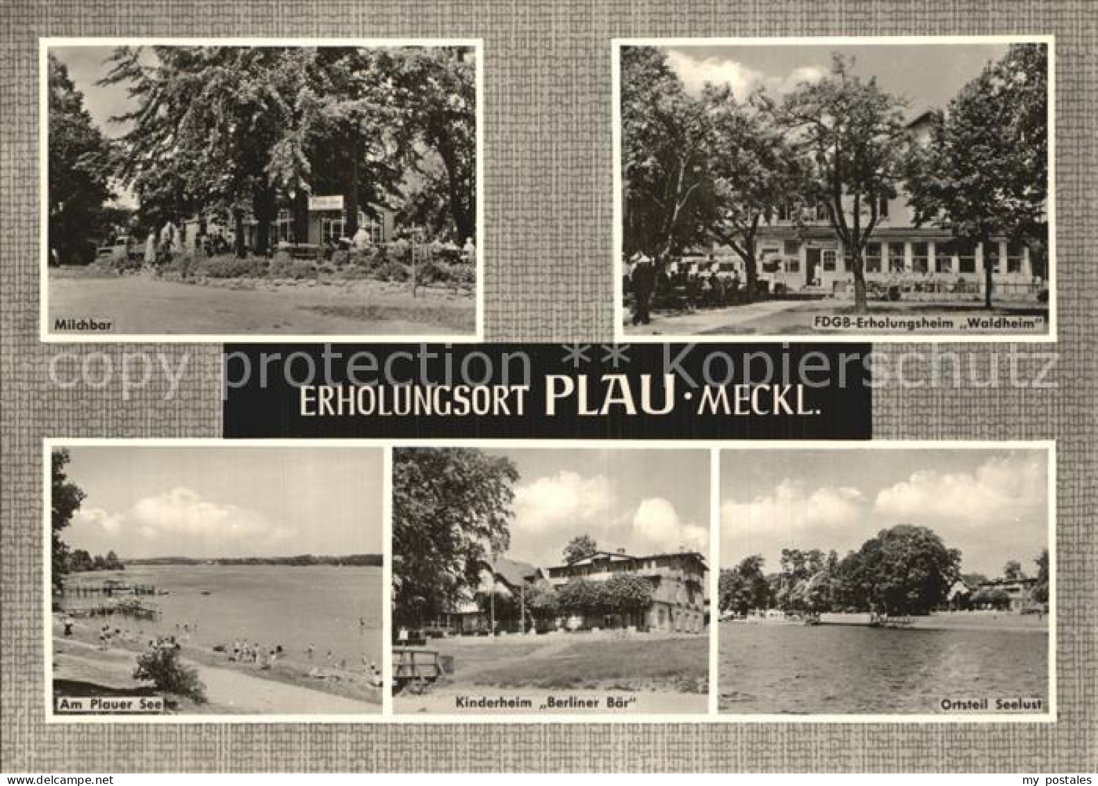 72559714 Plau Mecklenburg Milchbar Erholungsheim Waldheim Strand Seelust Plau Am - Plau