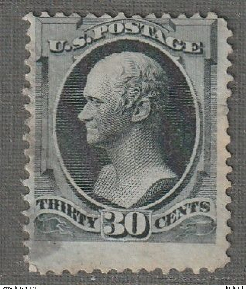 Etats-Unis D'Amérique - Emissions Générales : N°57B Obl (1870-82) Hamilton : 30c Noir - Used Stamps