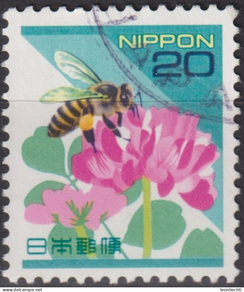 1997 Japan-Nippon,° Mi:JP 2508A, Sn:JP 2476, Yt:JP 2389, Honey Bee (Apis Mellifera Ssp.), Chinese Milk Vetch - Gebraucht