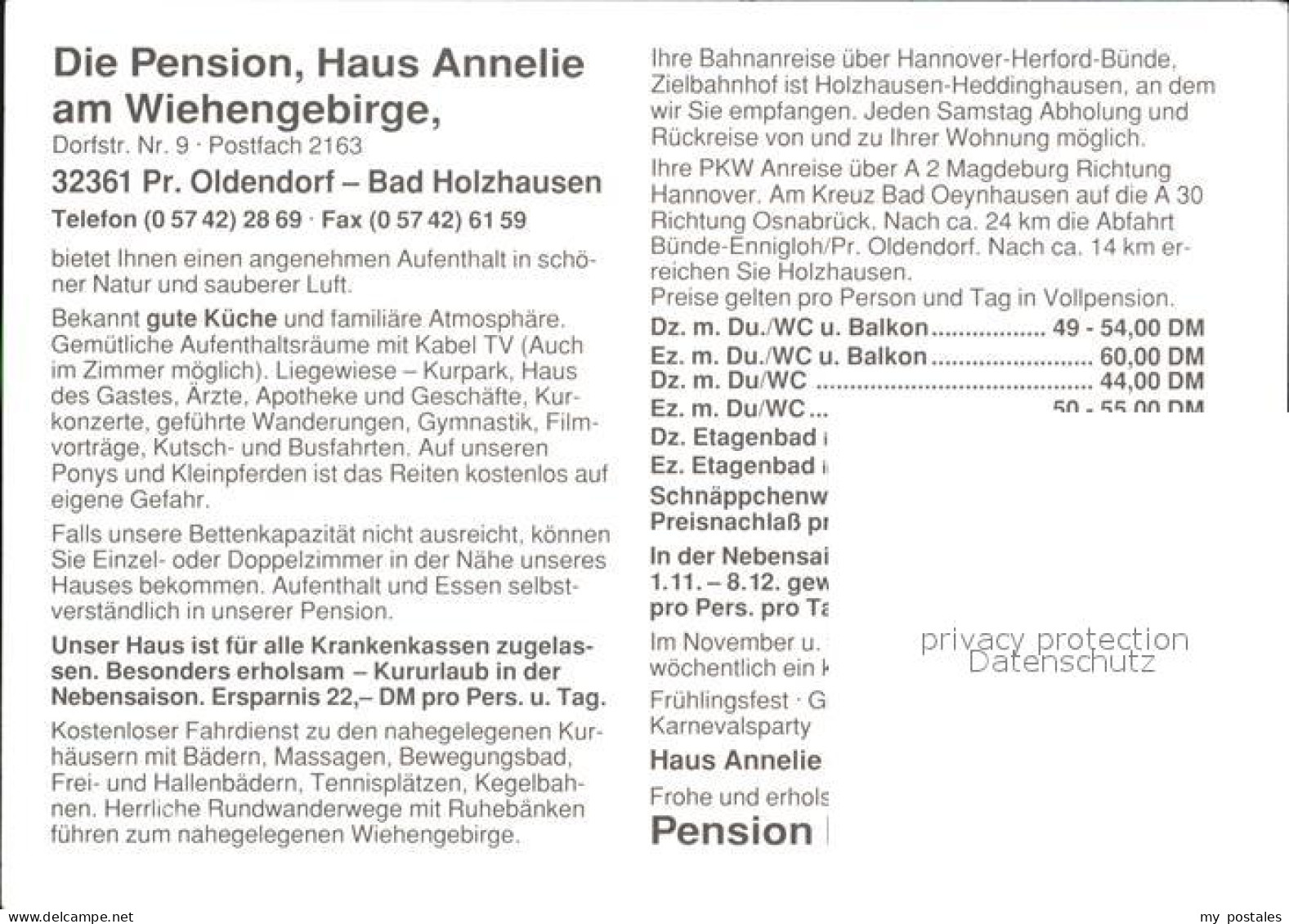 72556765 Oldendorf Wiehengebirge Bad Holzhausen Pension Haus Annelie Melle - Melle