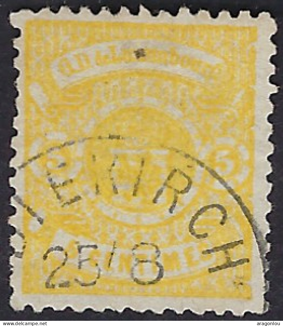 Luxembourg - Luxemburg - Timbres - Armoires 1875   5 C.     Cachet  Diekirch  °   Michel 30c - 1859-1880 Wapenschild