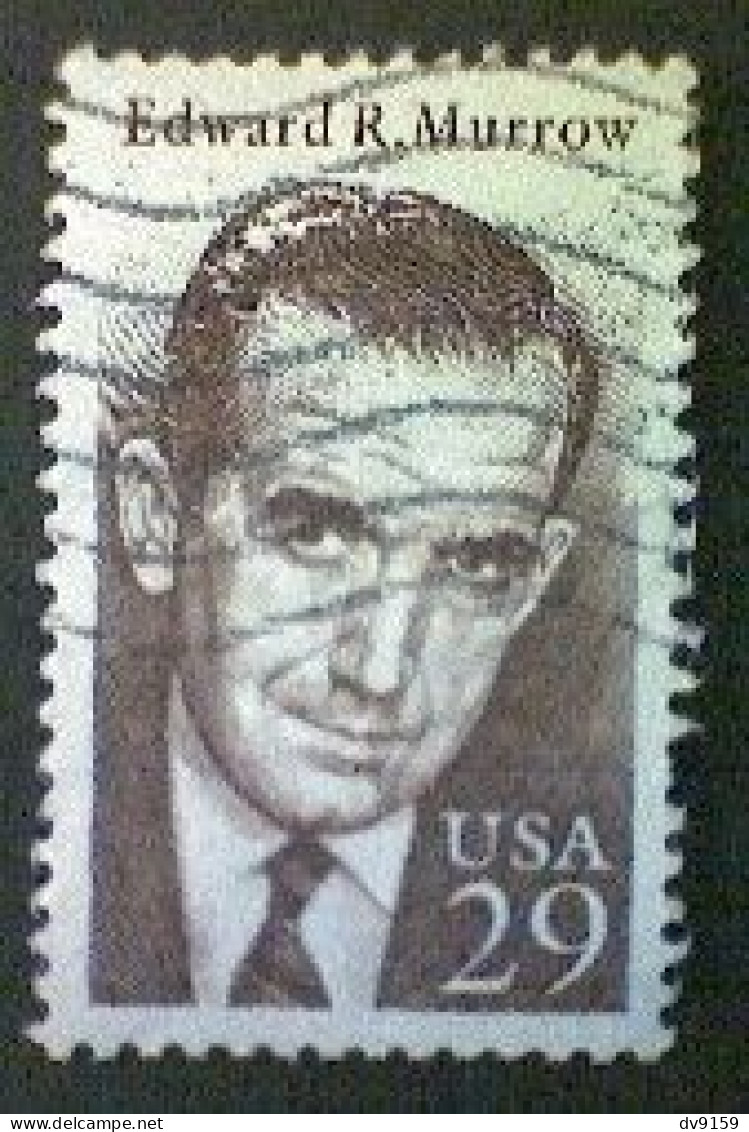 United States, Scott #2812, Used(o), 1994, Edward R. Murrow, 29¢, Brown - Usati