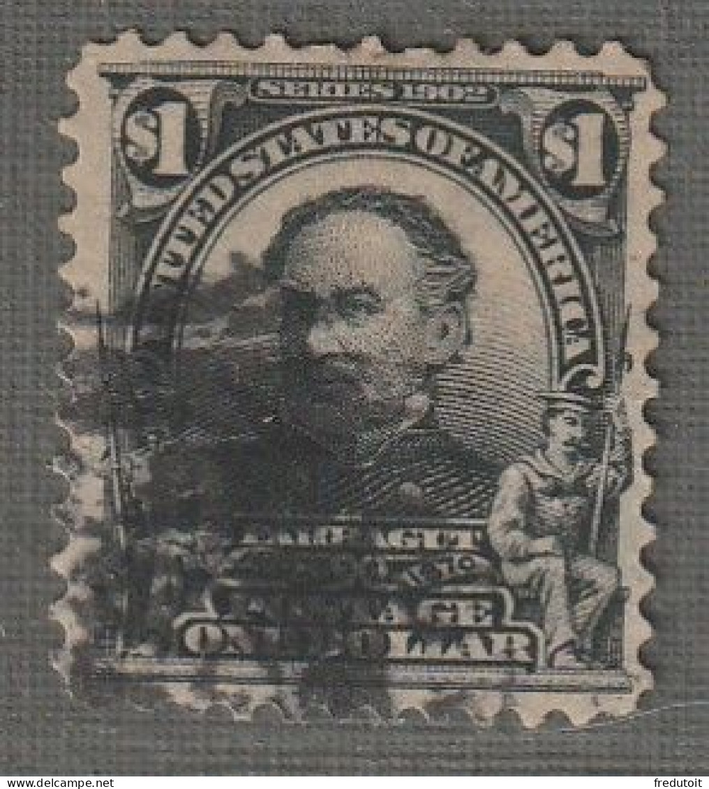 Etats-Unis D'Amérique - N°155 Obl (1902-03) Farragut : 1$ Noir - Usados