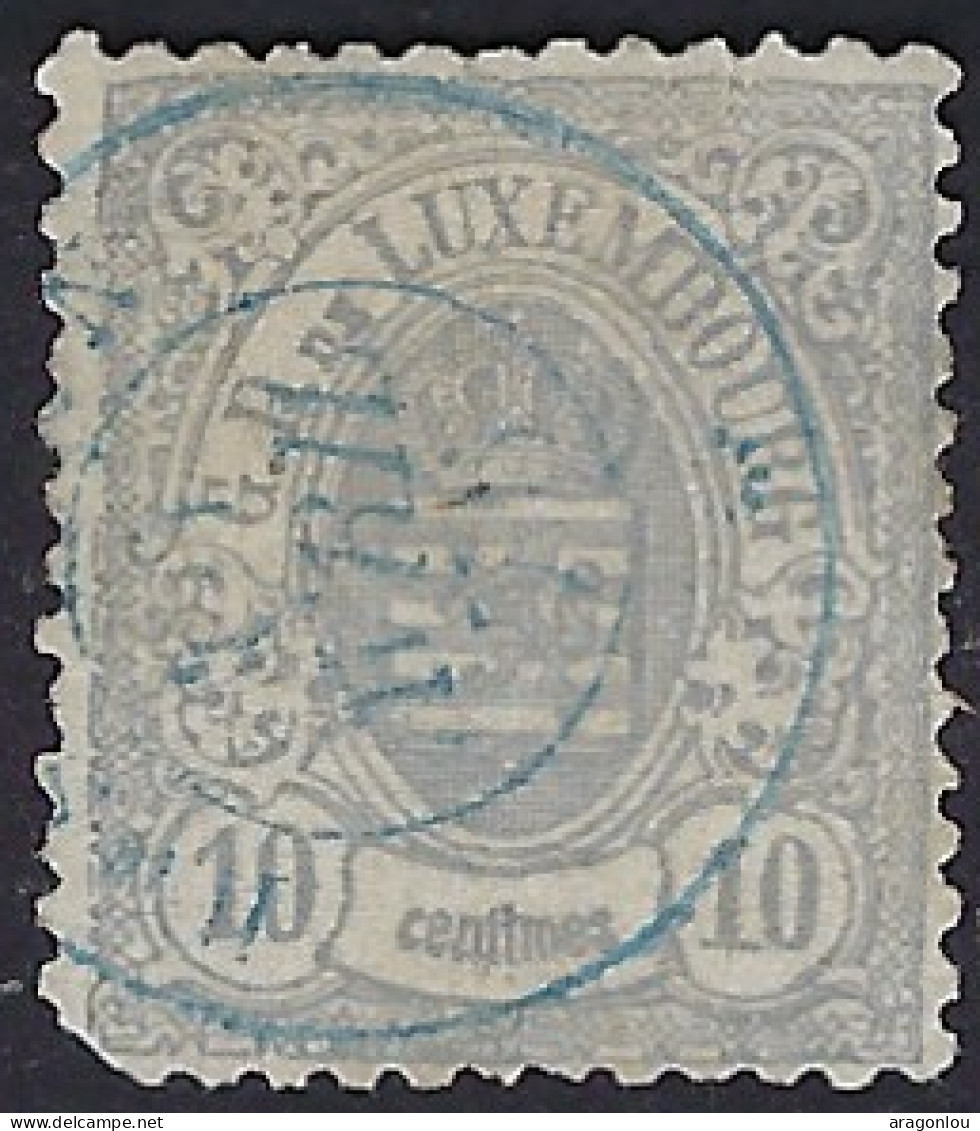 Luxembourg - Luxemburg - Timbres - Armoires 1875     10C.     Cachet  2 Cercles  °   Michel 23a - 1859-1880 Armoiries