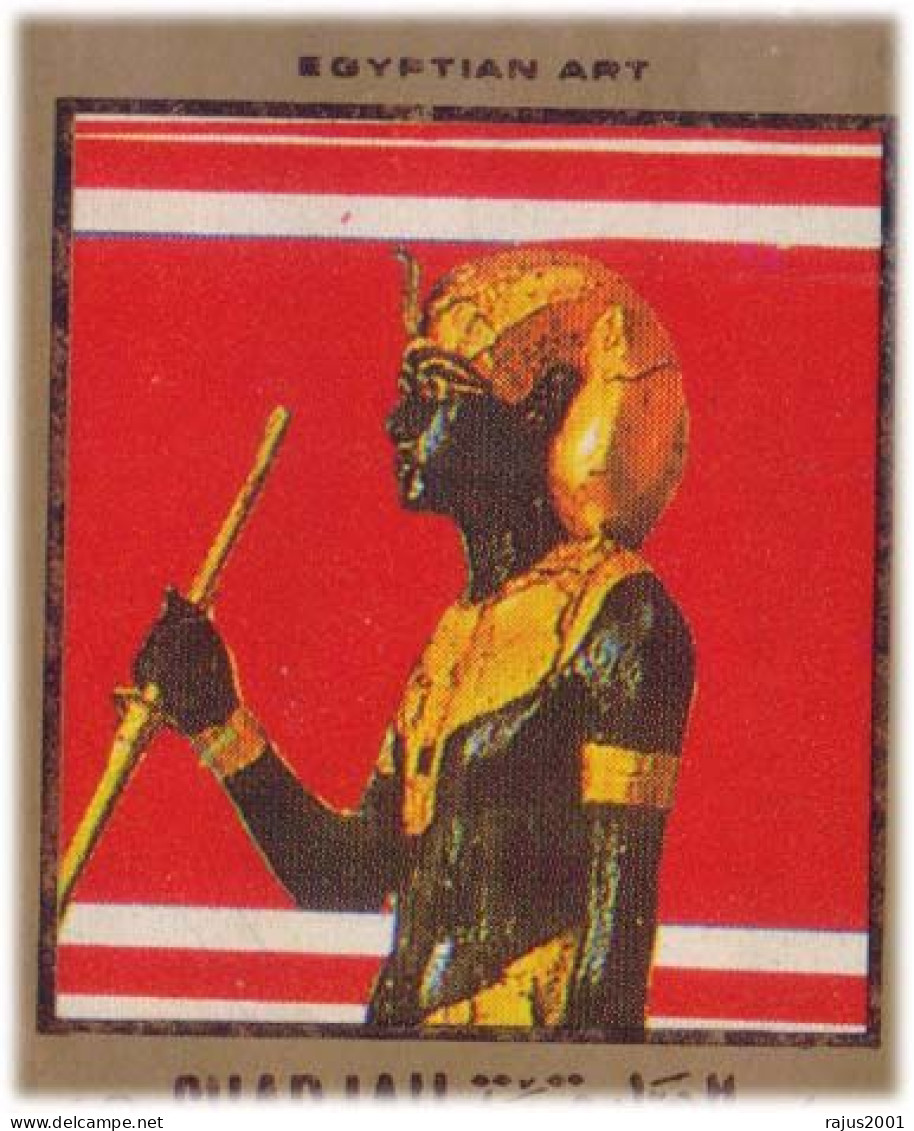 Tutankhamun, Tutankhamen, Pharaoh Egyptian Art, Mosque, Pyramid Of Giza Egyptology Sharjah 12 Stamp On Card As Per Image - Egyptology