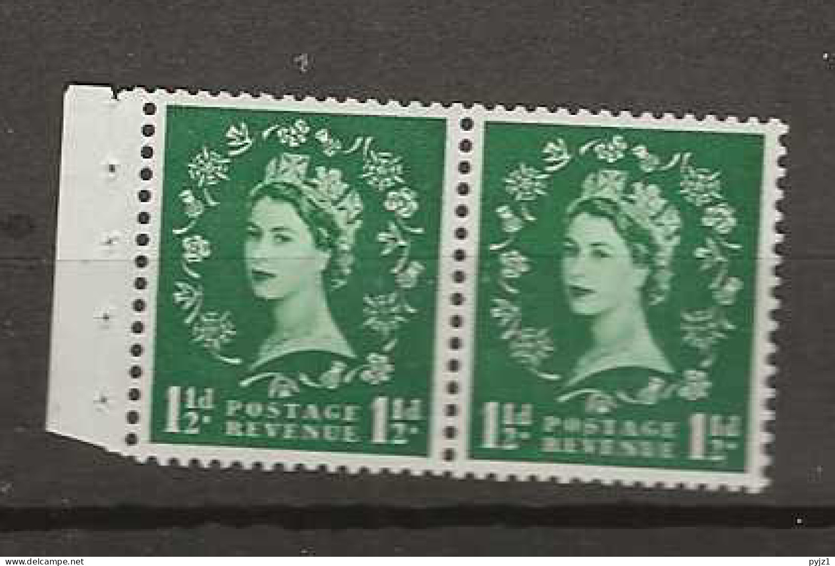1955 MNH GB Watermark Edward Crown Booklet Pane SG 542-n Postfris** - Unused Stamps
