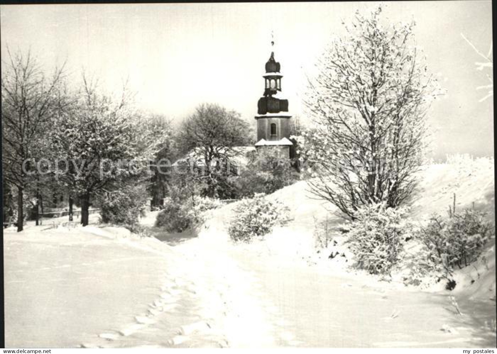 72555543 Landwuest Kirche Im Winter Landwuest - Markneukirchen