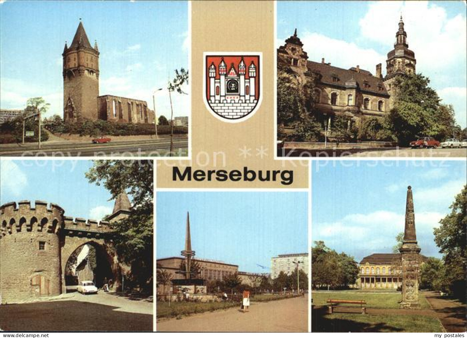 72553653 Merseburg Saale Kulturhaus Krummes-Tor Gagarinplatz Schlossgarten Merse - Merseburg