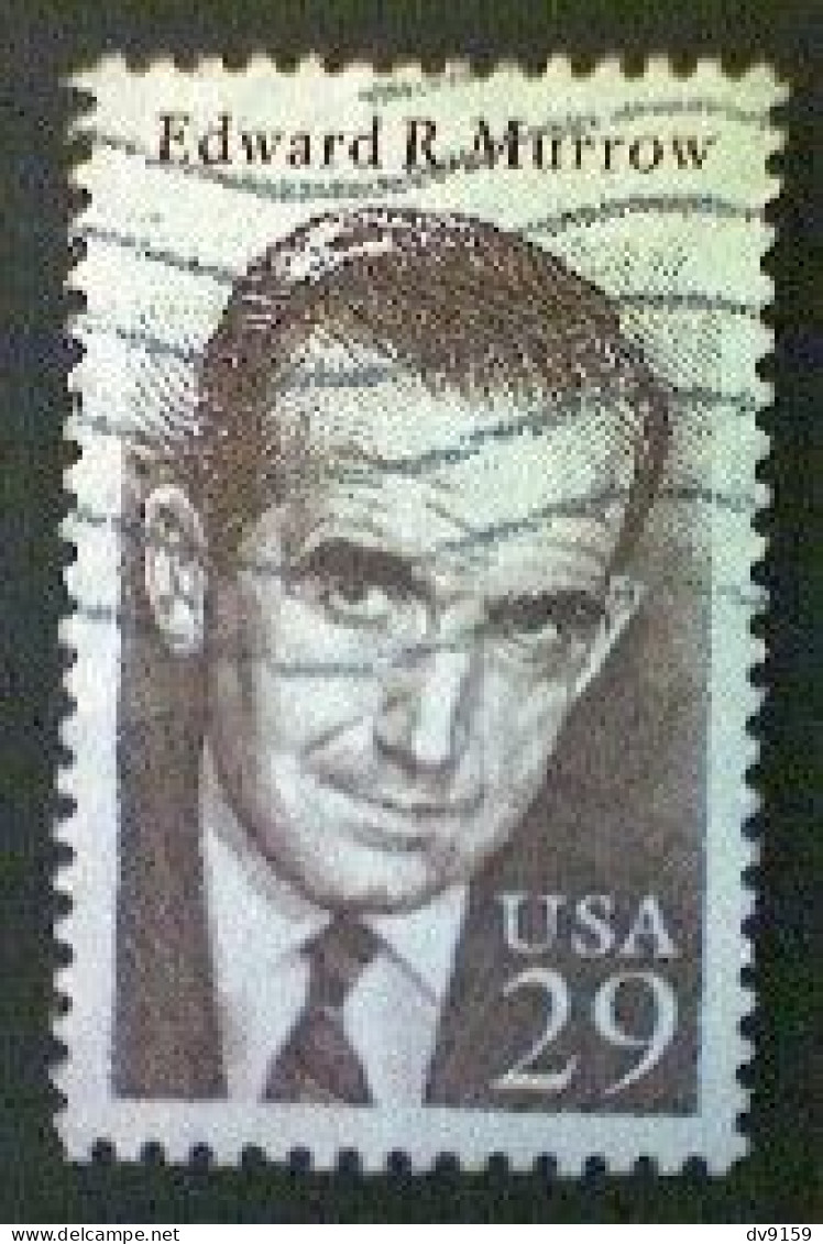 United States, Scott #2812, Used(o), 1994, Edward R. Murrow, 29¢, Brown - Usati