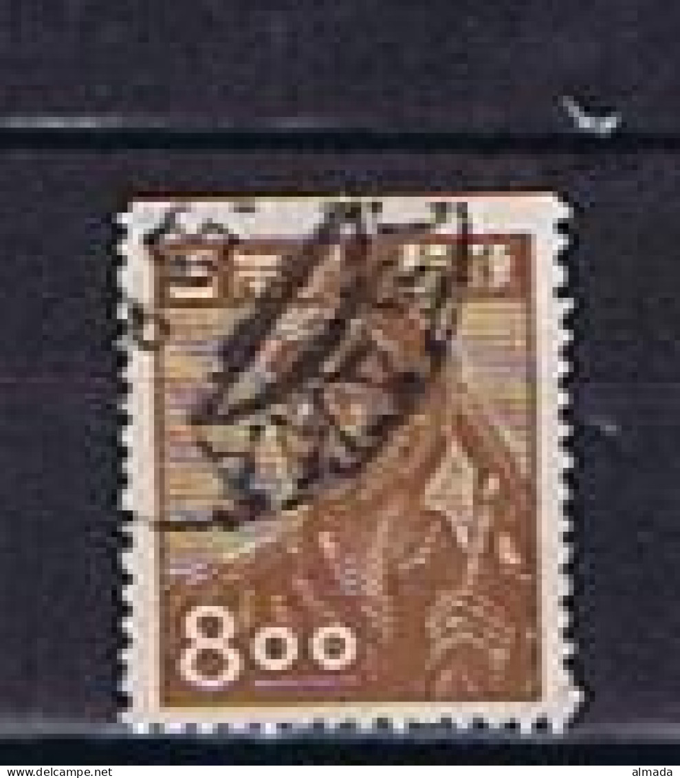 Japan 1949: Michel 418D Booklet Stamp Used,  Gestempelt - Gebraucht