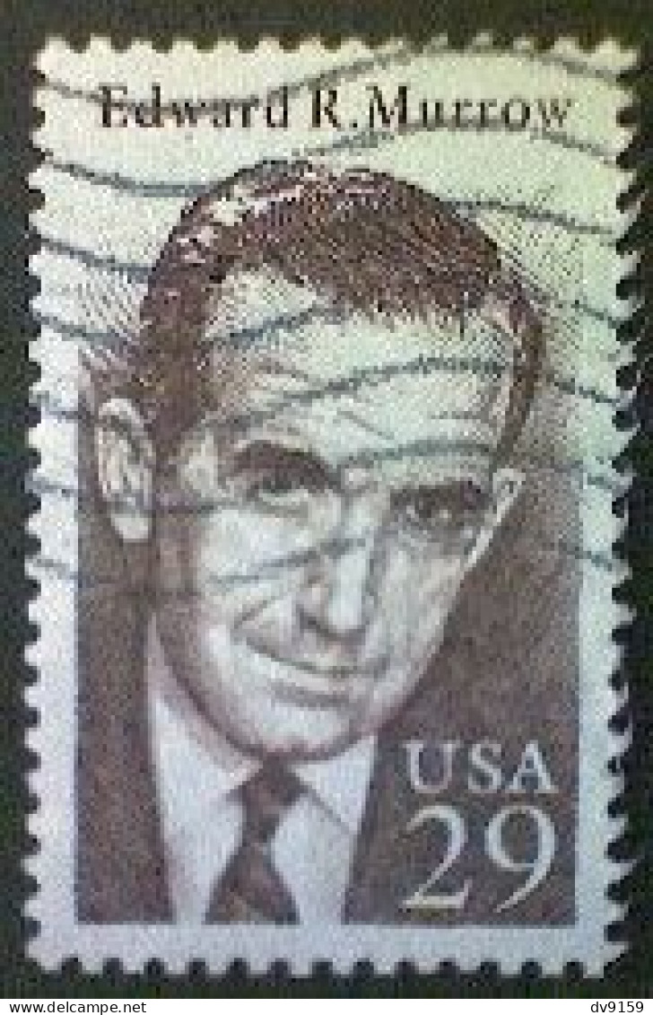 United States, Scott #2812, Used(o), 1994, Edward R. Murrow, 29¢, Brown - Oblitérés