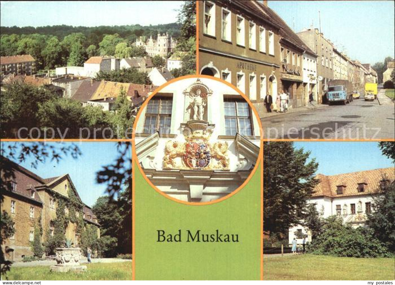 72551349 Bad Muskau Oberlausitz Altes Schloss Wappen Moorbad Bad Muskau - Bad Muskau