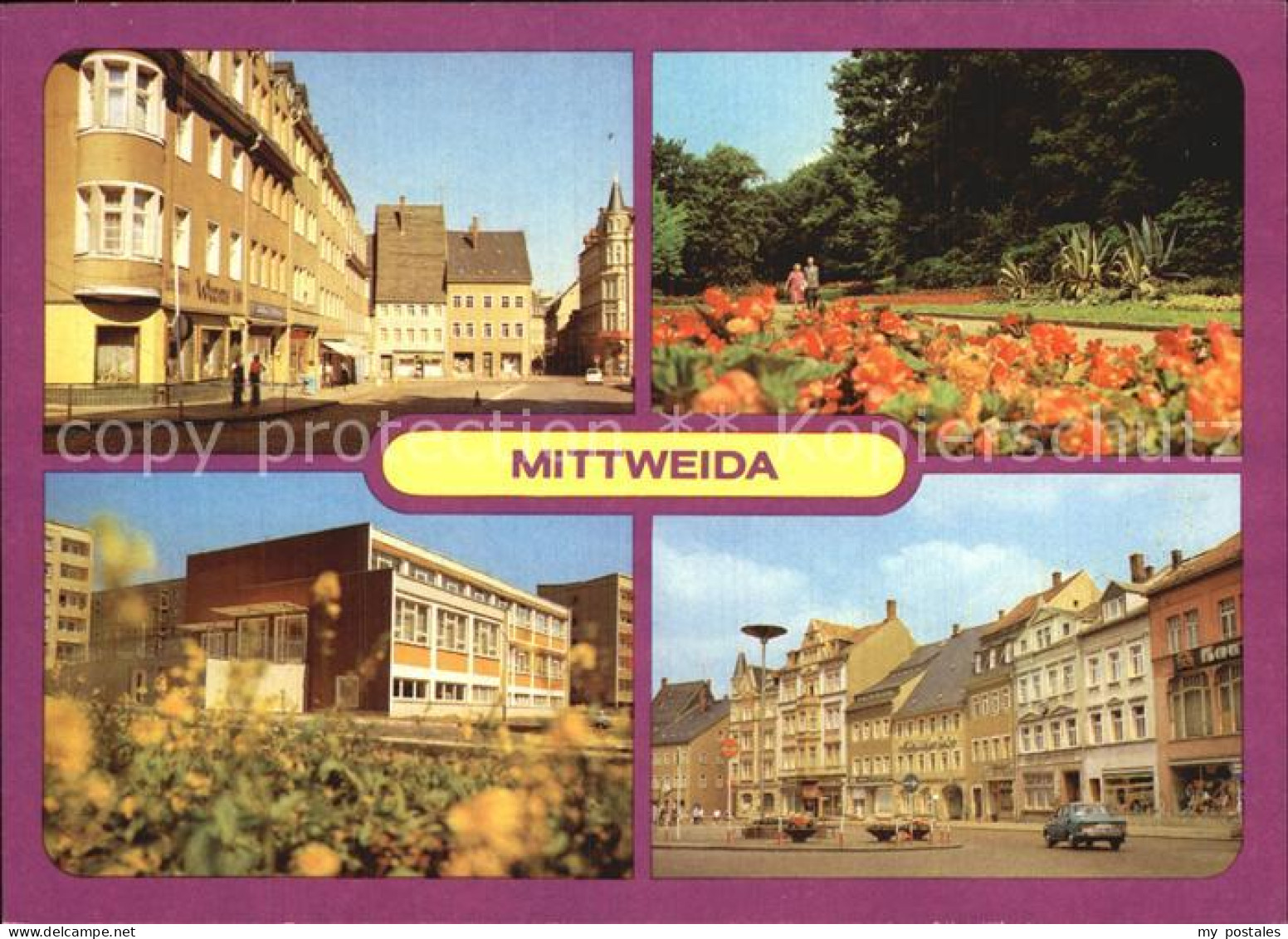 72550715 Mittweida Markt Schwanenteich Poliklinik Mittweida - Mittweida