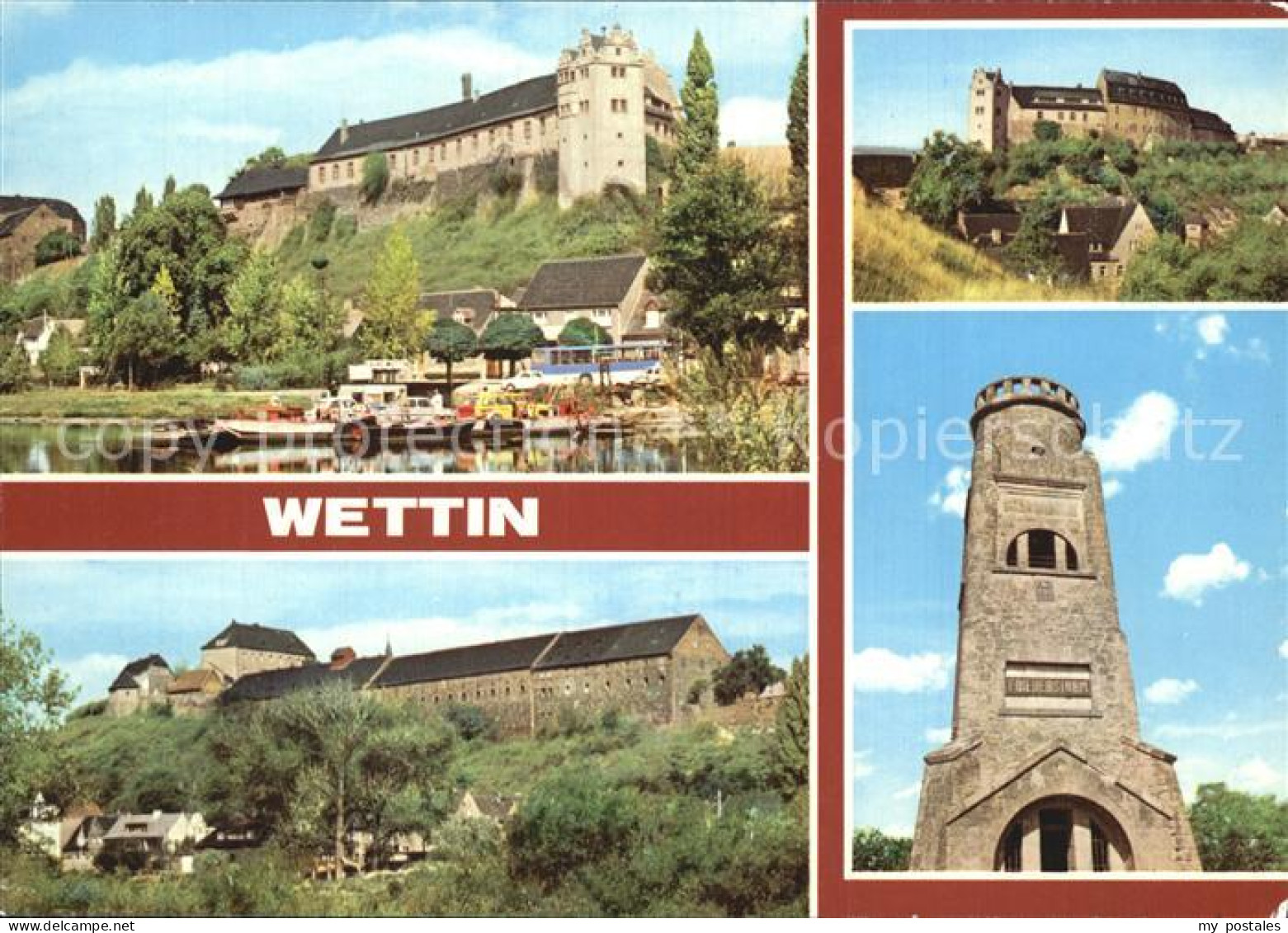 72550676 Wettin Wettin-Loebejuen Unterburg Saale Faehre Friedensturm Wettin Wett - Wettin