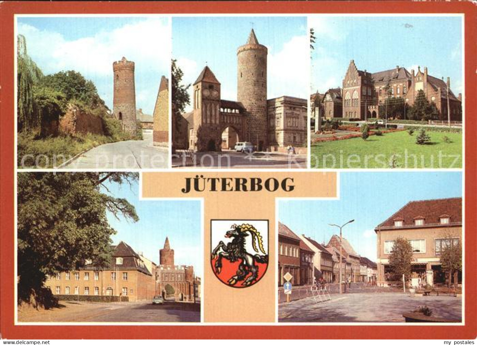 72550492 Jueterbog Stadtmauer Zinnaer Tor Dammtor Friedrich Schiller Oberschule  - Jüterbog