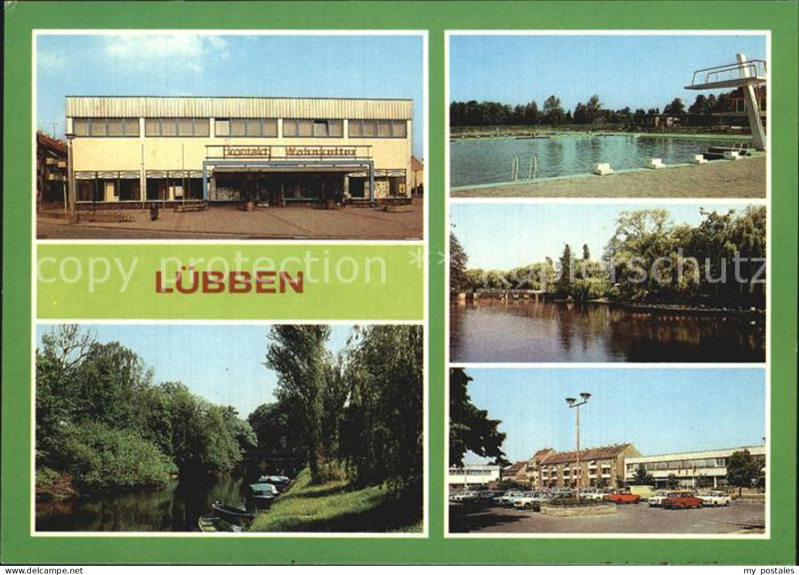 72550489 Luebben Spreewald Konsum Kontaktkaufhaus Wohnkultur HO Gaststaete Stran - Lübben (Spreewald)