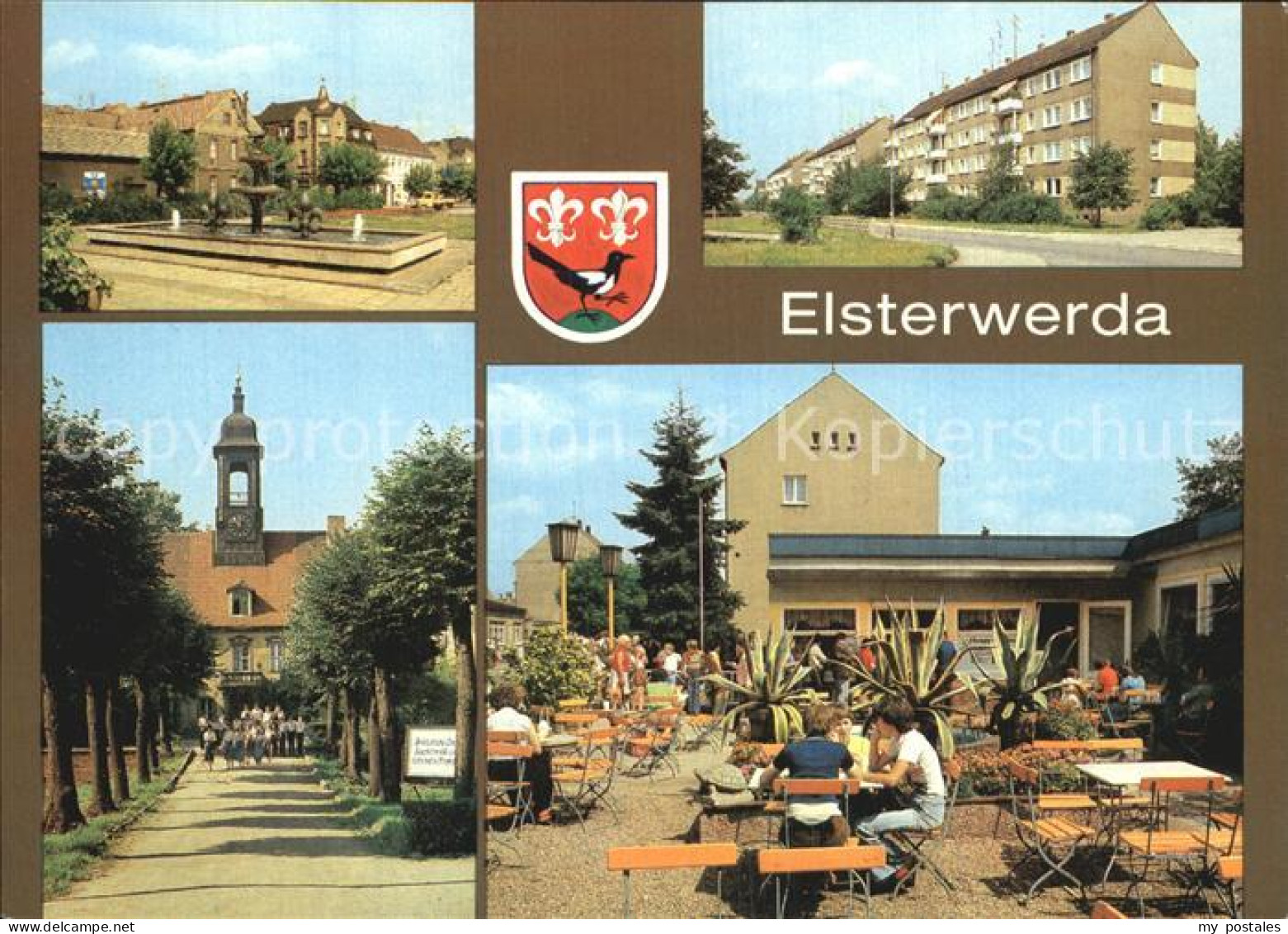 72550167 Elsterwerda Schloss Wappenbrunnen Elsterwerda - Elsterwerda