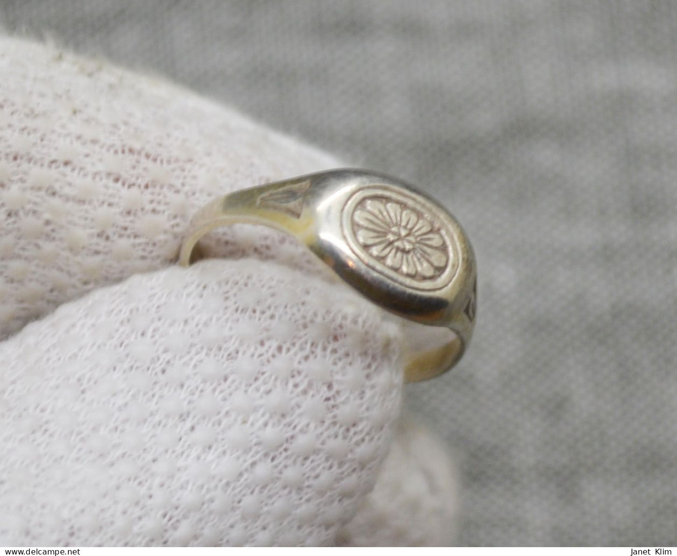 Vintage Silver Ring Ussr 875 With Master's Mark - Ringe