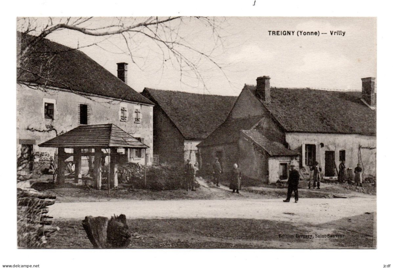 89 TREIGNY - Vrilly - Edit Bergery - Travail Pour Ferrage Des Boeufs Et Chevaux - Bien Animée - Treigny