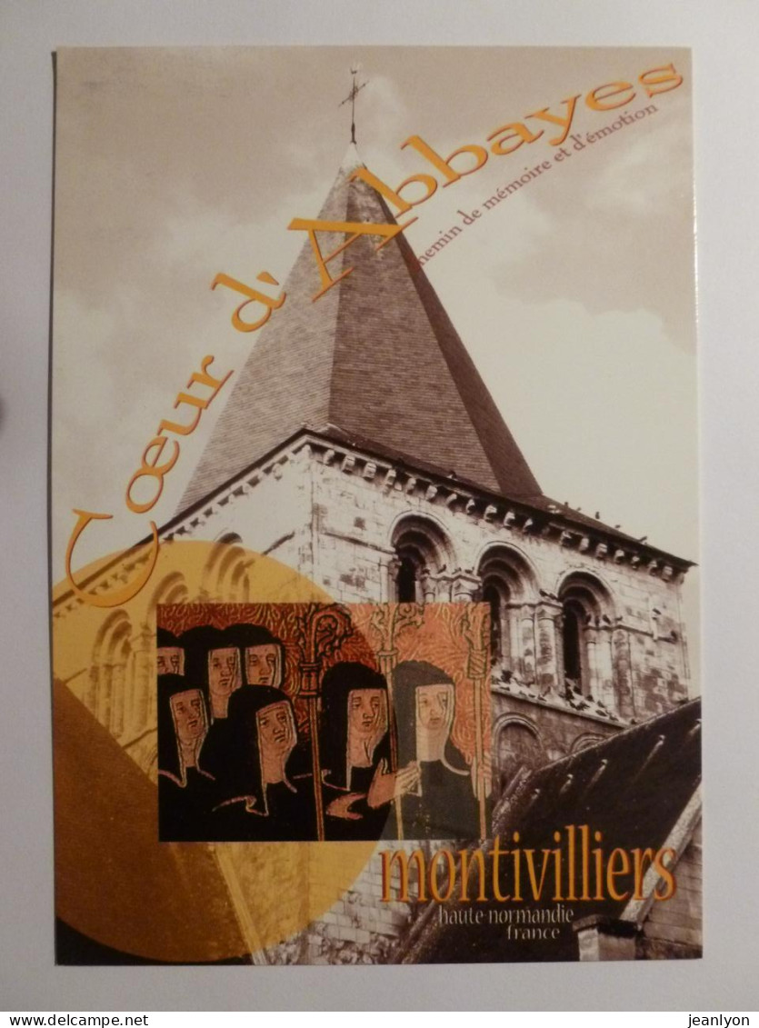 MONTIVILLIERS (76/Seine Maritine) - Abbaye / Parcours Spectacle Coeur Abbayes - Carte Publicitaire - Montivilliers